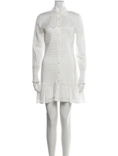 Pre-owned Veronica Beard Mini Dress In White