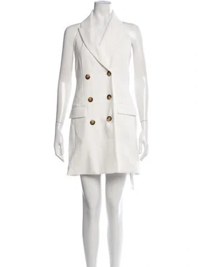Pre-owned Veronica Beard Mini Dress In White