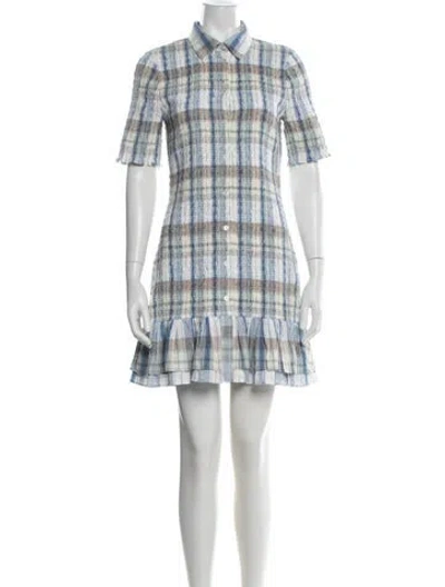 Pre-owned Veronica Beard Mini Dress In White