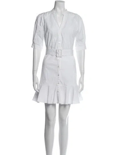 Pre-owned Veronica Beard Mini Dress In White