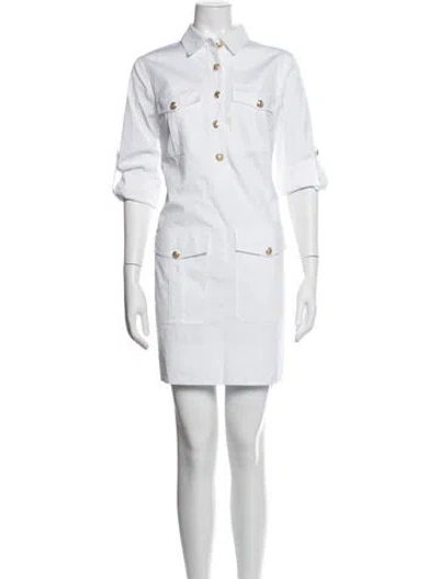 Pre-owned Veronica Beard Mini Dress In White