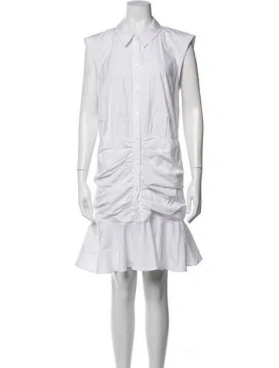 Pre-owned Veronica Beard Mini Dress In White