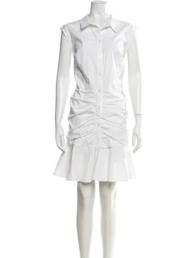 Pre-owned Veronica Beard Mini Dress In White