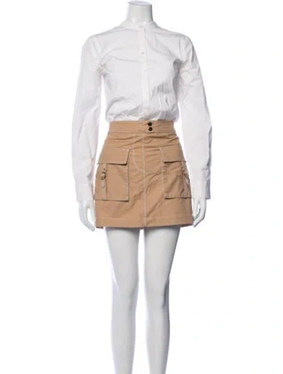 Pre-owned Veronica Beard Mini Dress In White