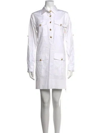 Pre-owned Veronica Beard Mini Dress In White