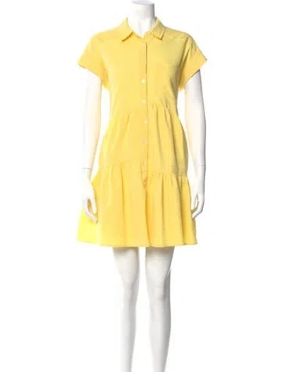 Pre-owned Veronica Beard Mini Dress In Yellow