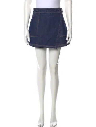 Pre-owned Veronica Beard Mini Shorts In Blue