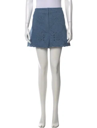 Pre-owned Veronica Beard Mini Shorts In Blue
