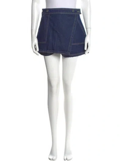 Pre-owned Veronica Beard Mini Shorts In Blue