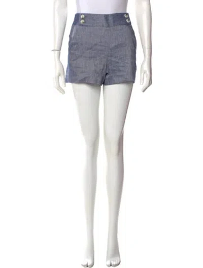 Pre-owned Veronica Beard Mini Shorts In Blue