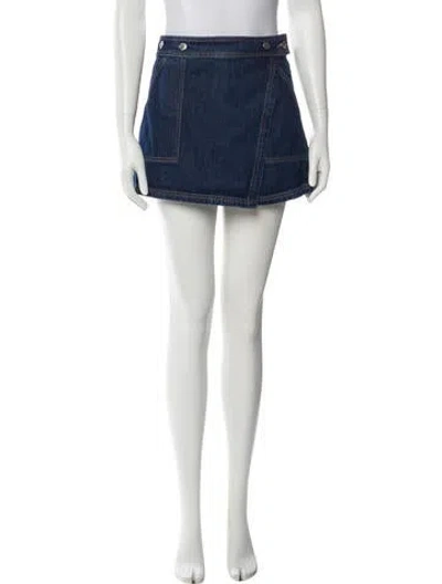 Pre-owned Veronica Beard Mini Shorts In Blue