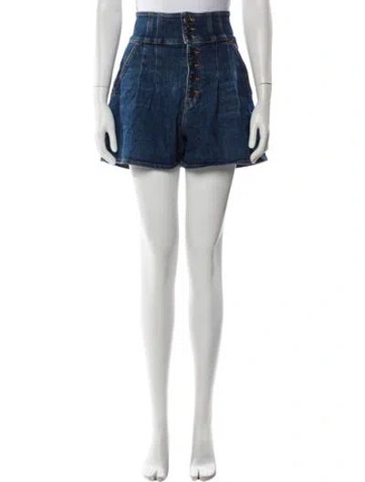 Pre-owned Veronica Beard Mini Shorts In Blue