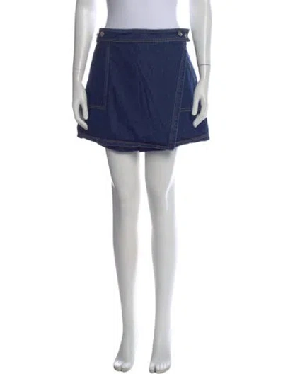 Pre-owned Veronica Beard Mini Shorts In Blue