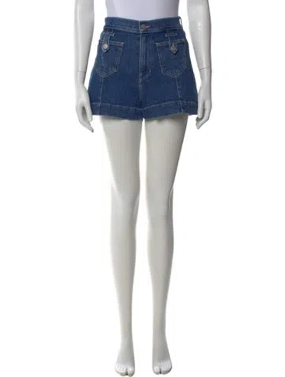 Pre-owned Veronica Beard Mini Shorts In Blue