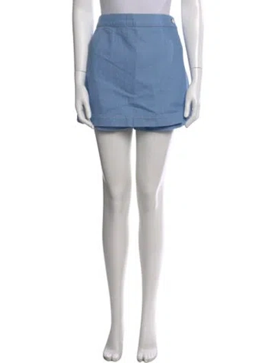 Pre-owned Veronica Beard Mini Shorts In Blue