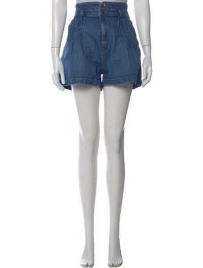 Pre-owned Veronica Beard Mini Shorts In Blue