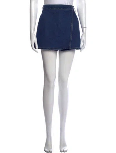 Pre-owned Veronica Beard Mini Shorts In Blue