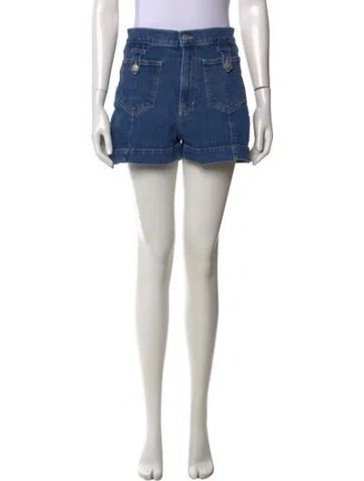 Pre-owned Veronica Beard Mini Shorts In Blue