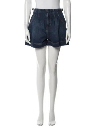 Pre-owned Veronica Beard Mini Shorts In Blue