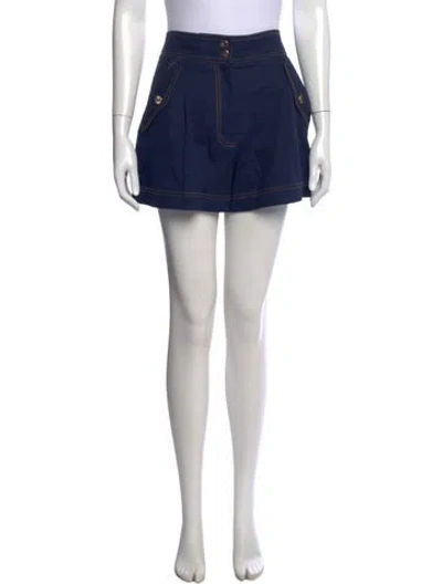 Pre-owned Veronica Beard Mini Shorts In Blue