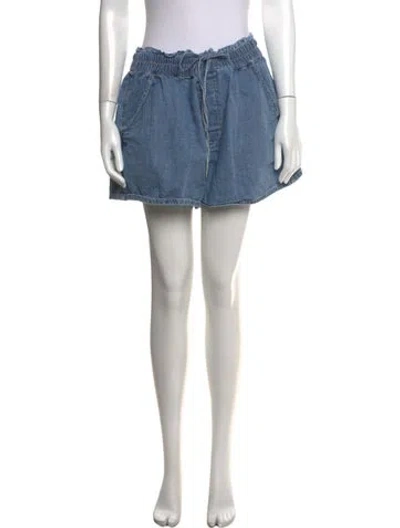 Pre-owned Veronica Beard Mini Shorts In Blue