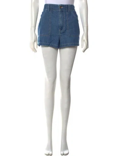 Pre-owned Veronica Beard Mini Shorts In Blue