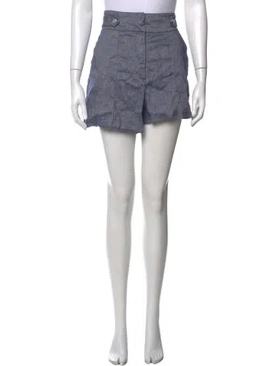 Pre-owned Veronica Beard Mini Shorts In Blue