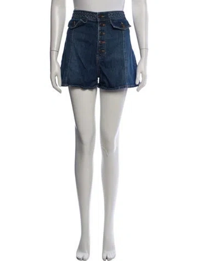 Pre-owned Veronica Beard Mini Shorts In Blue