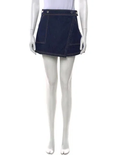 Pre-owned Veronica Beard Mini Shorts In Blue