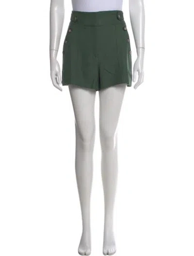 Pre-owned Veronica Beard Mini Shorts In Green