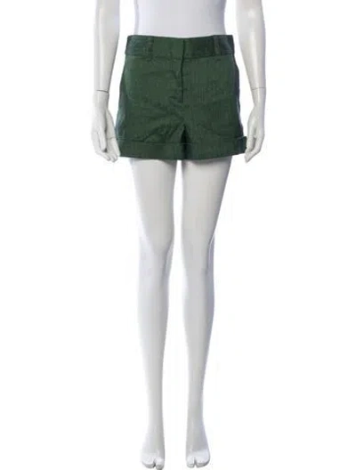 Pre-owned Veronica Beard Mini Shorts In Green
