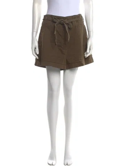 Pre-owned Veronica Beard Mini Shorts In Green