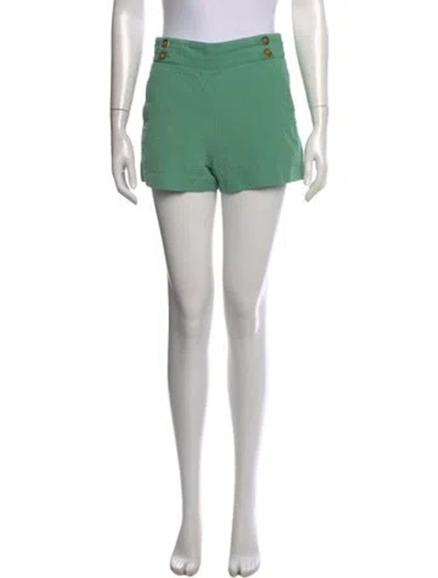 Pre-owned Veronica Beard Mini Shorts In Green
