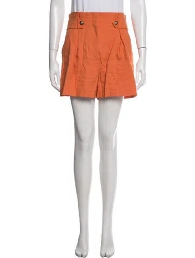Pre-owned Veronica Beard Mini Shorts In Orange
