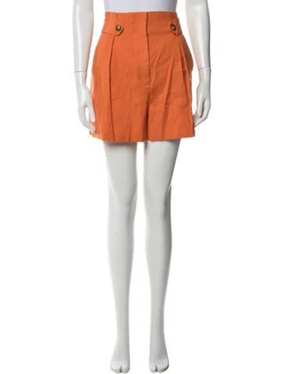 Pre-owned Veronica Beard Mini Shorts In Orange
