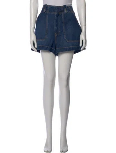 Pre-owned Veronica Beard Mini Shorts W/ Tags In Blue