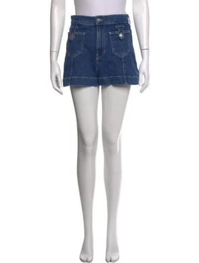 Pre-owned Veronica Beard Mini Shorts W/ Tags In Blue