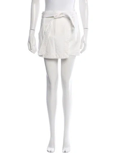 Pre-owned Veronica Beard Mini Shorts In White