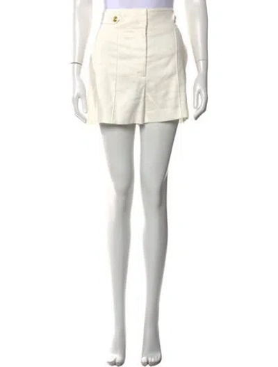 Pre-owned Veronica Beard Mini Shorts In White