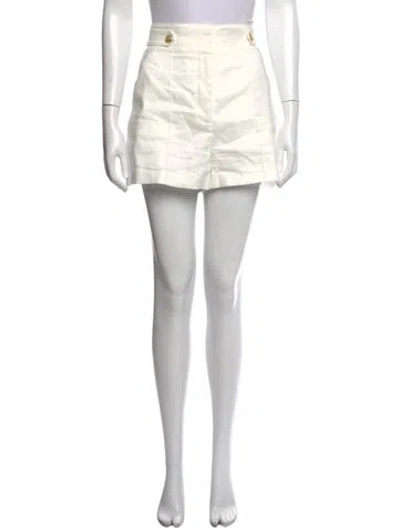 Pre-owned Veronica Beard Mini Shorts In White