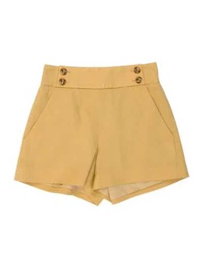 Pre-owned Veronica Beard Mini Shorts In Yellow