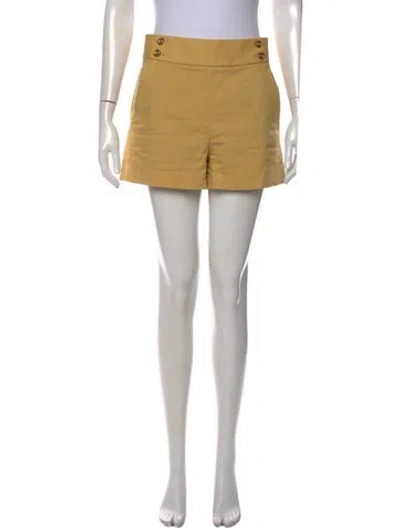 Pre-owned Veronica Beard Mini Shorts In Yellow