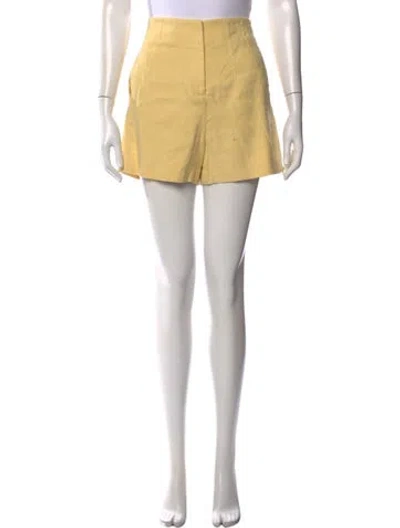 Pre-owned Veronica Beard Mini Shorts In Yellow