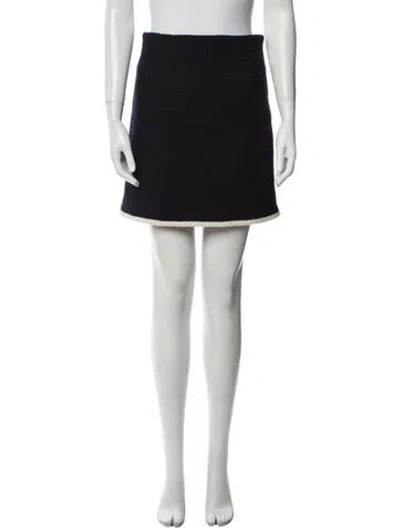 Pre-owned Veronica Beard Mini Skirt In Black