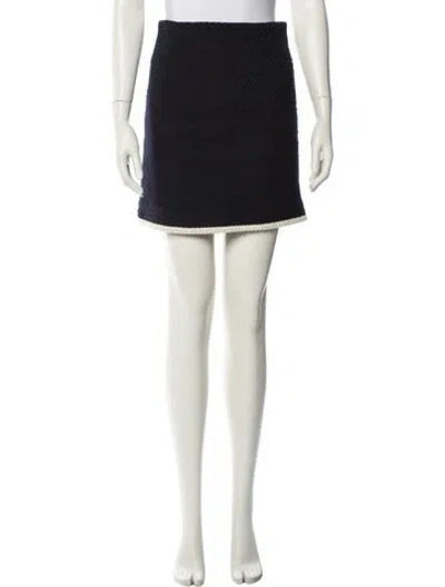 Pre-owned Veronica Beard Mini Skirt In Black