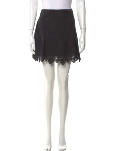 Pre-owned Veronica Beard Mini Skirt In Black