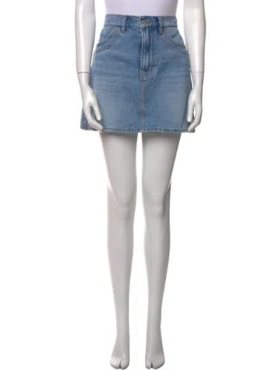 Pre-owned Veronica Beard Mini Skirt In Blue