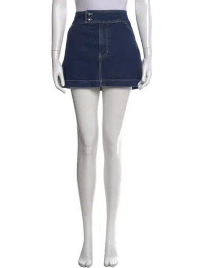 Pre-owned Veronica Beard Mini Skirt In Blue
