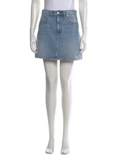 Pre-owned Veronica Beard Mini Skirt In Blue