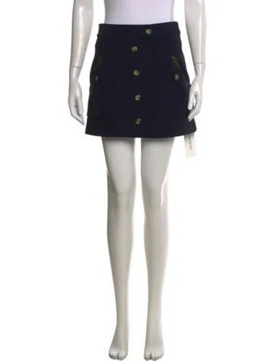 Pre-owned Veronica Beard Mini Skirt In Blue